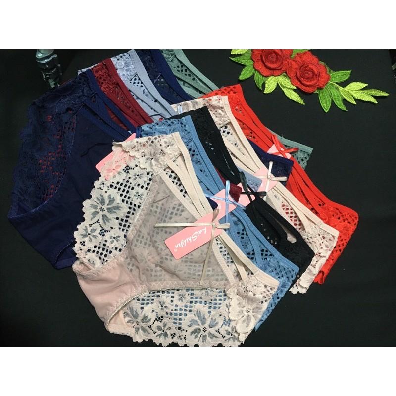 Quần lót nữ voan ren set 5c cao cấp/ quần chíp nữ sexy