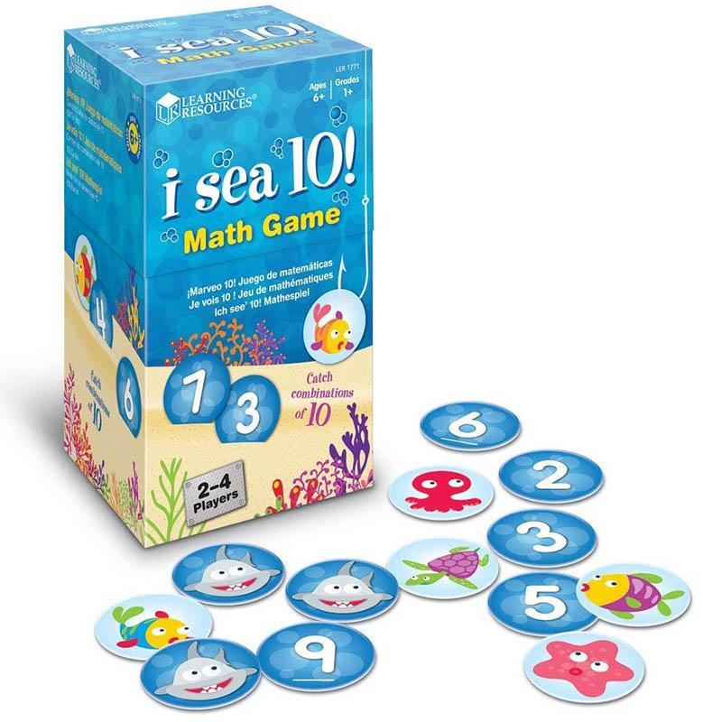 Learning Resources Bộ đồ chơi toán học - I Sea 10! Math Game