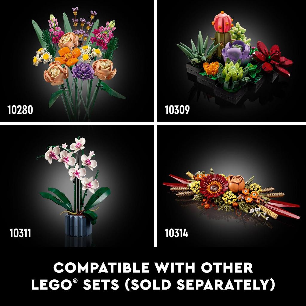 LEGO Icons 10313 Đồ chơi lắp ráp Bó Hoa Trang Trí LEGO (939 Chi Tiết)