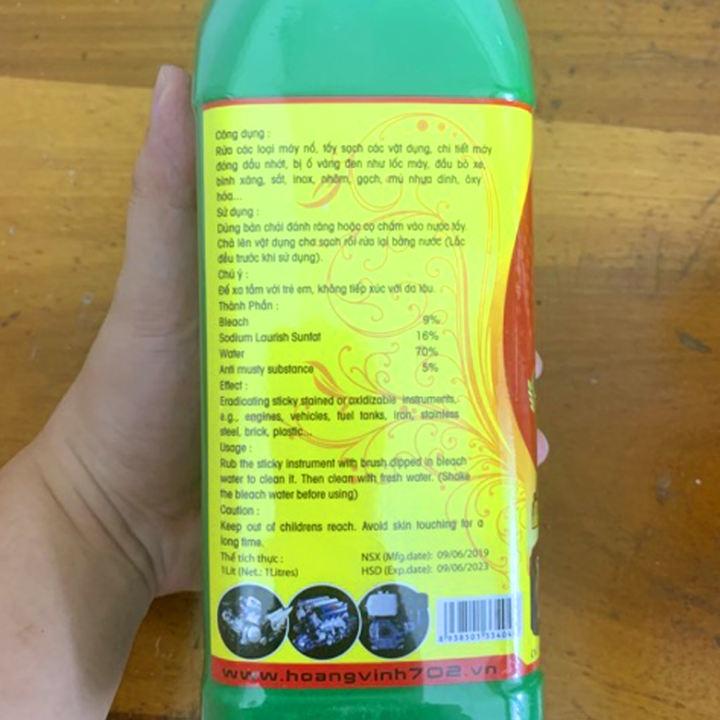 Tẩy Lốc Máy Cực Mạnh 702 1LÍT - Dung Dịch Tẩy Rửa Xe Máy Đa Năng - Tẩy Đầu Bò Kivo