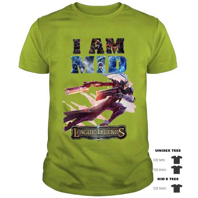 Áo Thun LUCIAN, Áo Thun Liên Minh LUCIAN I AM MID Cao Cấp - LOL TSHIRT