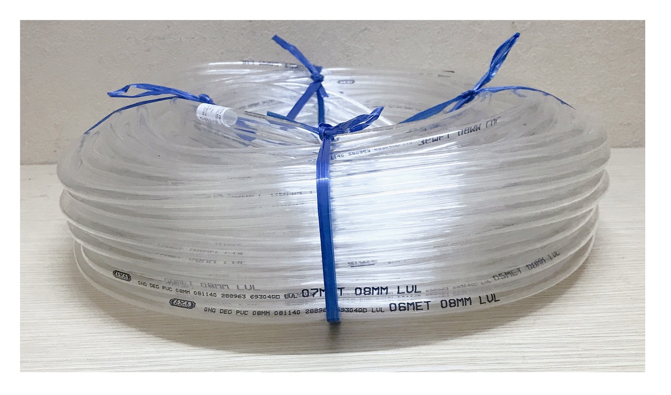 Ống Nhựa Dẻo PVC Màu Trắng fi 8mm - Ti ô màu trắng Fi 8mm