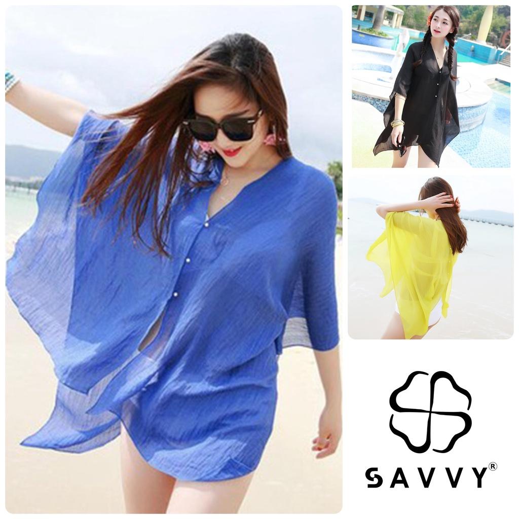 Áo Khoác Mỏng Đi Biển Mát SAVVYSHOP