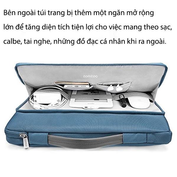TÚI XÁCH CHỐNG SỐC TOMTOC  BRIEFCASE CHO MACBOOK AIR/PRO 13” NEW tránh va đập, trầy xước và tăng độ bền cho máy - HÀNG CHÍNH HÃNG