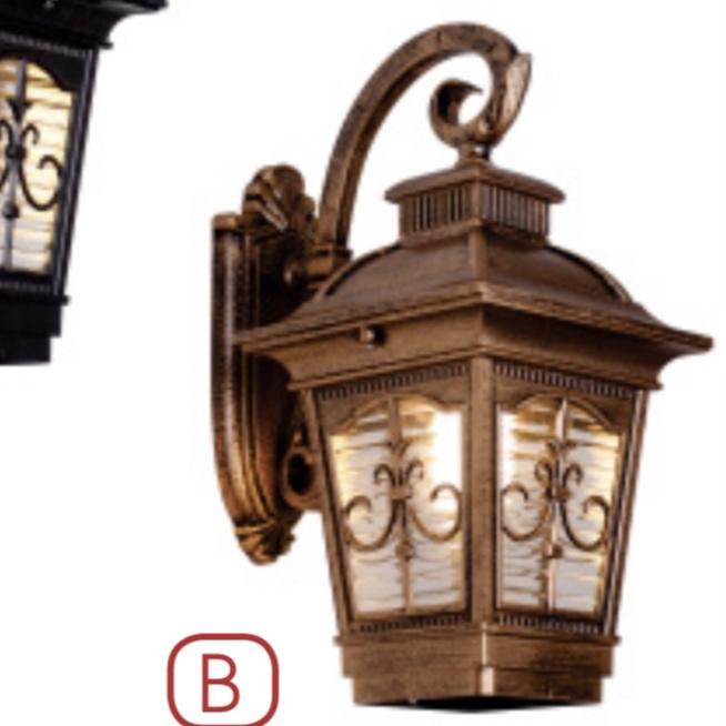 Đèn tường ngoài trời cổ điển chưa bao gồm bóng đèn TD-139