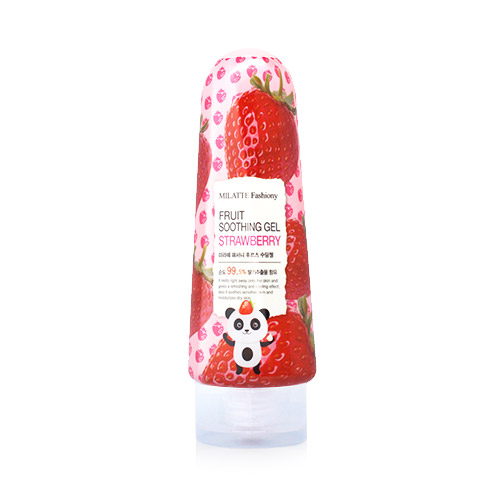 GEL DƯỠNG ẨM DƯỠNG DA TRẮNG HỒNG CHIẾT XUẤT DÂU TÂY MILATTE FASHIONY FRUIT SOOTHING GEL - STRAWBERRY 200g