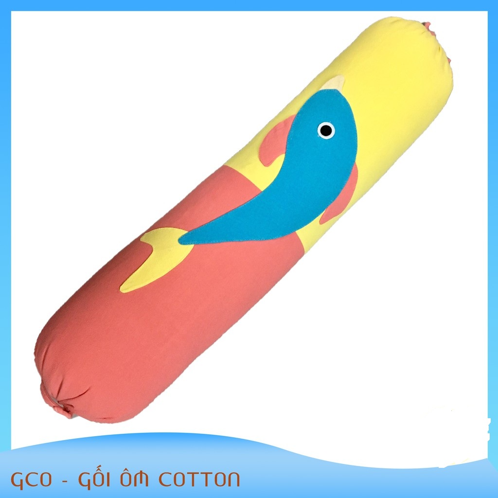 Gối ôm cotton xốp cho bé ( dài gối 80 cm) - gối ôm trẻ em