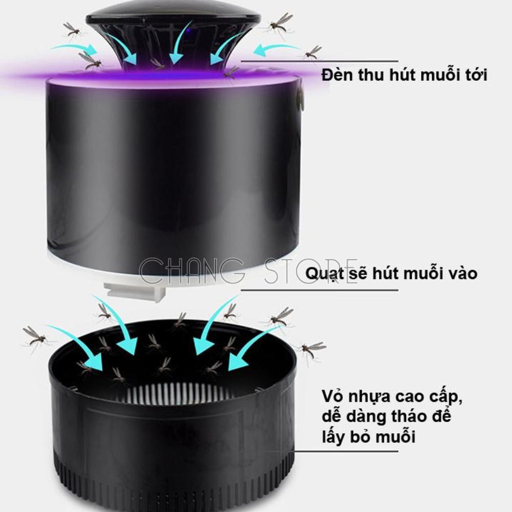 Đèn Bắt Muỗi Thông Minh Hình Trụ Cổng USB