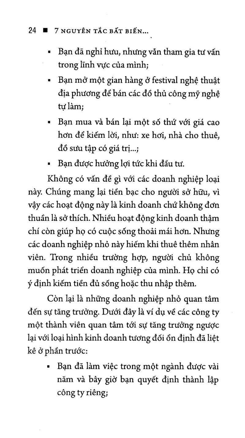 7 nguyên tắc bất biến để xây dựng doanh nghiệp nhỏ - Steven S. Little