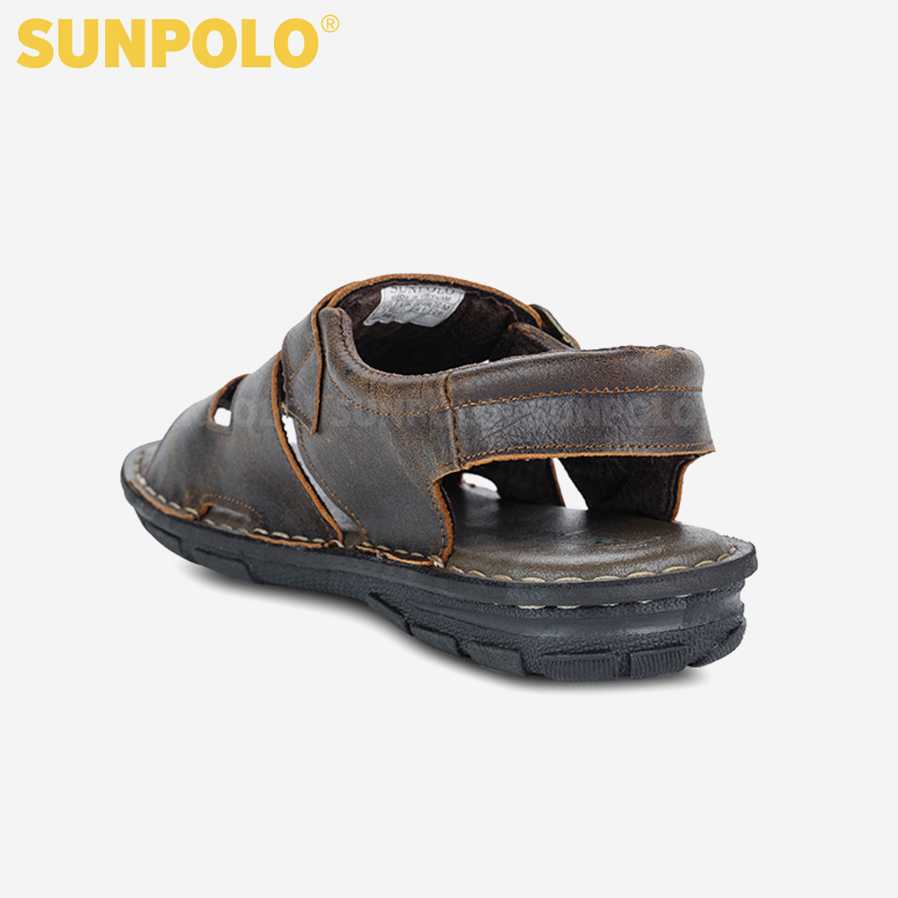 Giày Sandal Nam Da Bò Cao Cấp SUNPOLO SUSDA22