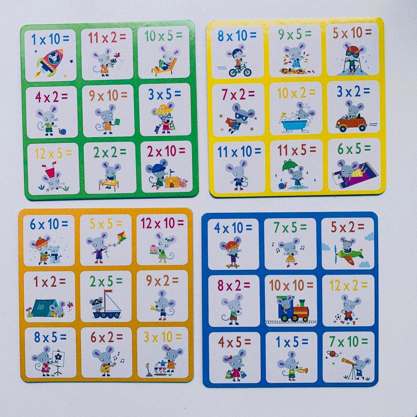 Times Tables Matching Games and Book