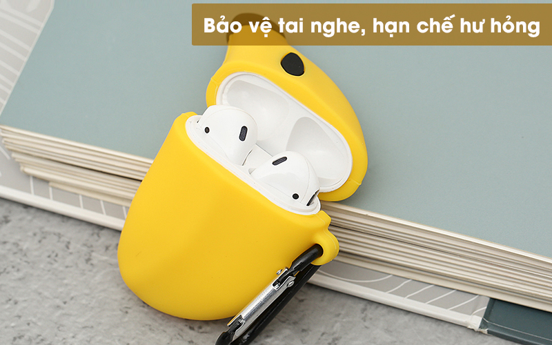 Vỏ bảo vệ bao đựng tai nghe case dành cho airpods 1, 2 chống va đập