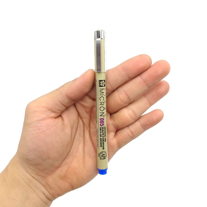 Bút Đi Nét Sakura Pigma Micron 005 - Màu Xanh