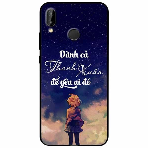 Ốp lưng in cho Huawei Nova 3e Mẫu Dành Cả Thanh Xuân Girl