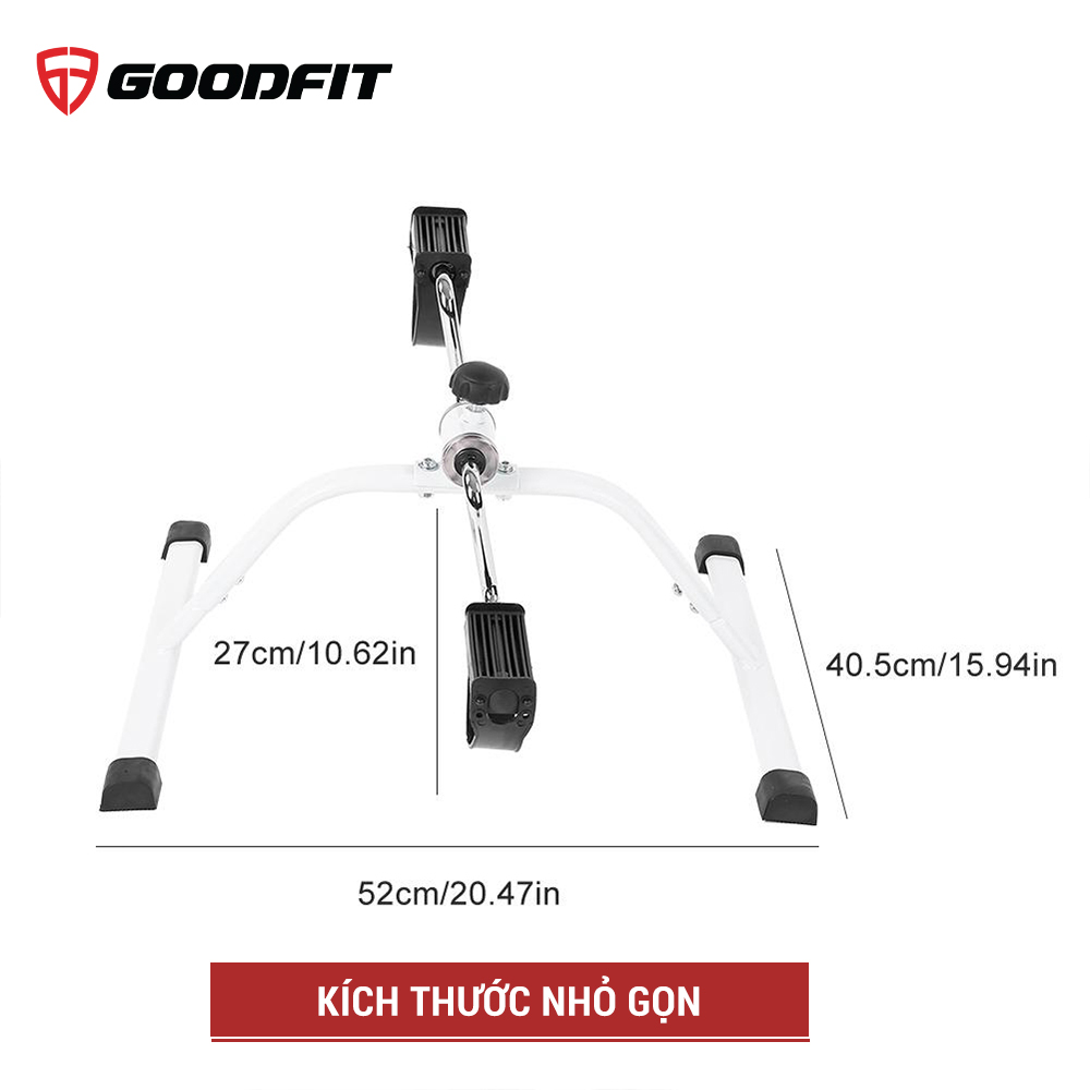 Xe Đạp Tập Thể Dục Mini Tháo Lắp Tại Nhà, Văn Phòng Chính Hãng GoodFit GF003MB