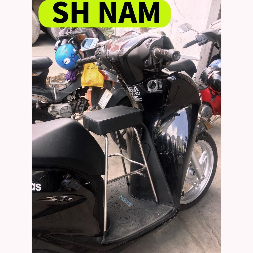 Ghế ngồi xe máy cho bé SỈ= LẺ Xe Tay Ga Yên Nệm, Không Tựa,,An Toàn Cho Bé , GHẾ ĐÔN GA INOX YÊN NỆM