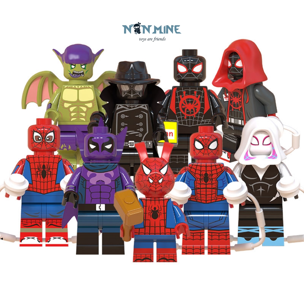 Minifigures Lắp Ráp Nhân Vật Người Nhện Spider Man Iron Man Siêu Anh Hùng Mẫu Mới WM6052