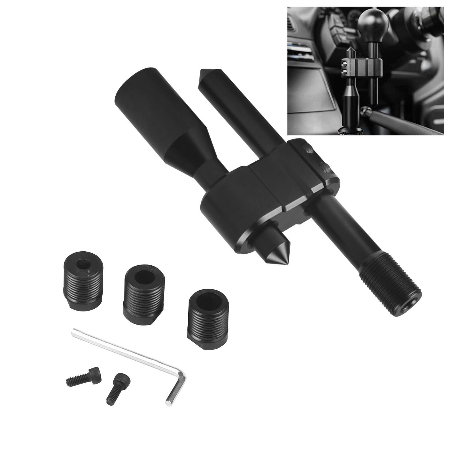 Aluminum Adjustable Shift Extender Universal Spare Part Gear Shifter Extender Kit for Most Manual Shift Knob Vehicle Cars