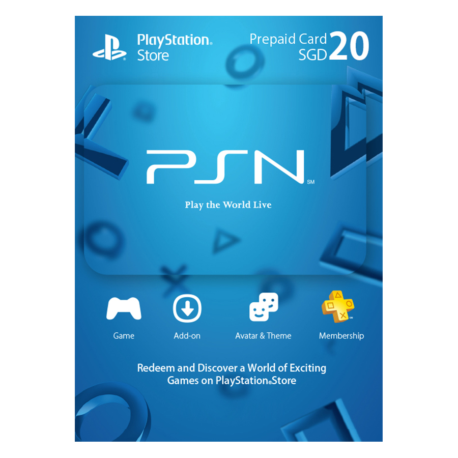 Thẻ PlayStation PSN 20 SGD Hệ Singapore - Hàng Chính Hãng