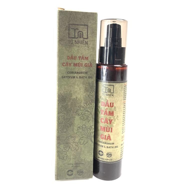 Dầu tắm cây mùi già Tô Nhiên 100gram - Làm sạch dịu nhẹ, cấp ẩm và giúp da mịn màng, săn chắc