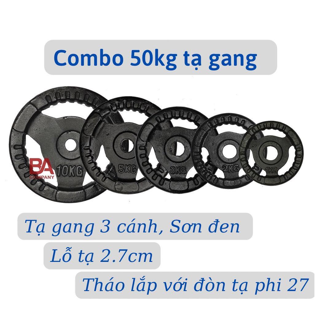 Bánh tạ 15kg phi 27/ Miếng tạ gang 15kg