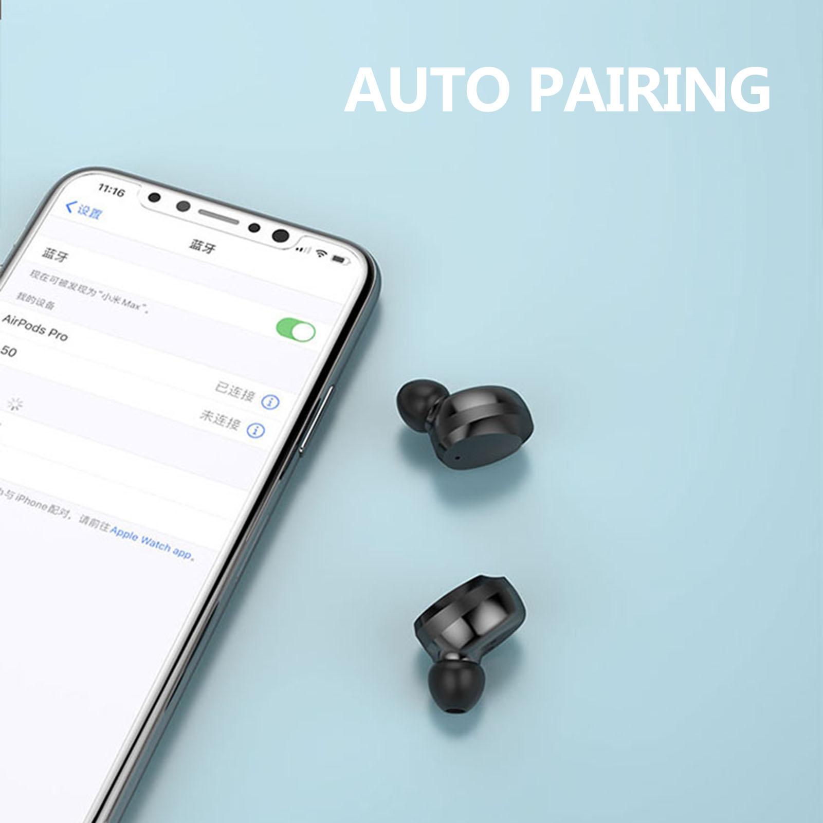 Tai nghe F12 BT5.0 Tự động ghép nối Điều khiển cảm ứng Giảm tiếng ồn Hộp sạc Màn hình nguồn