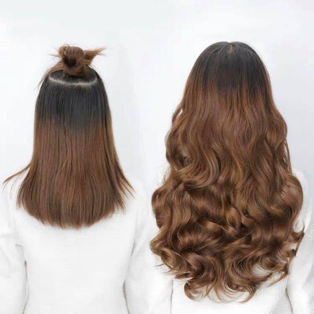Tóc giả nữ đẹp ️ ️ ️️ kẹp chữ U xoăn sóng lớn