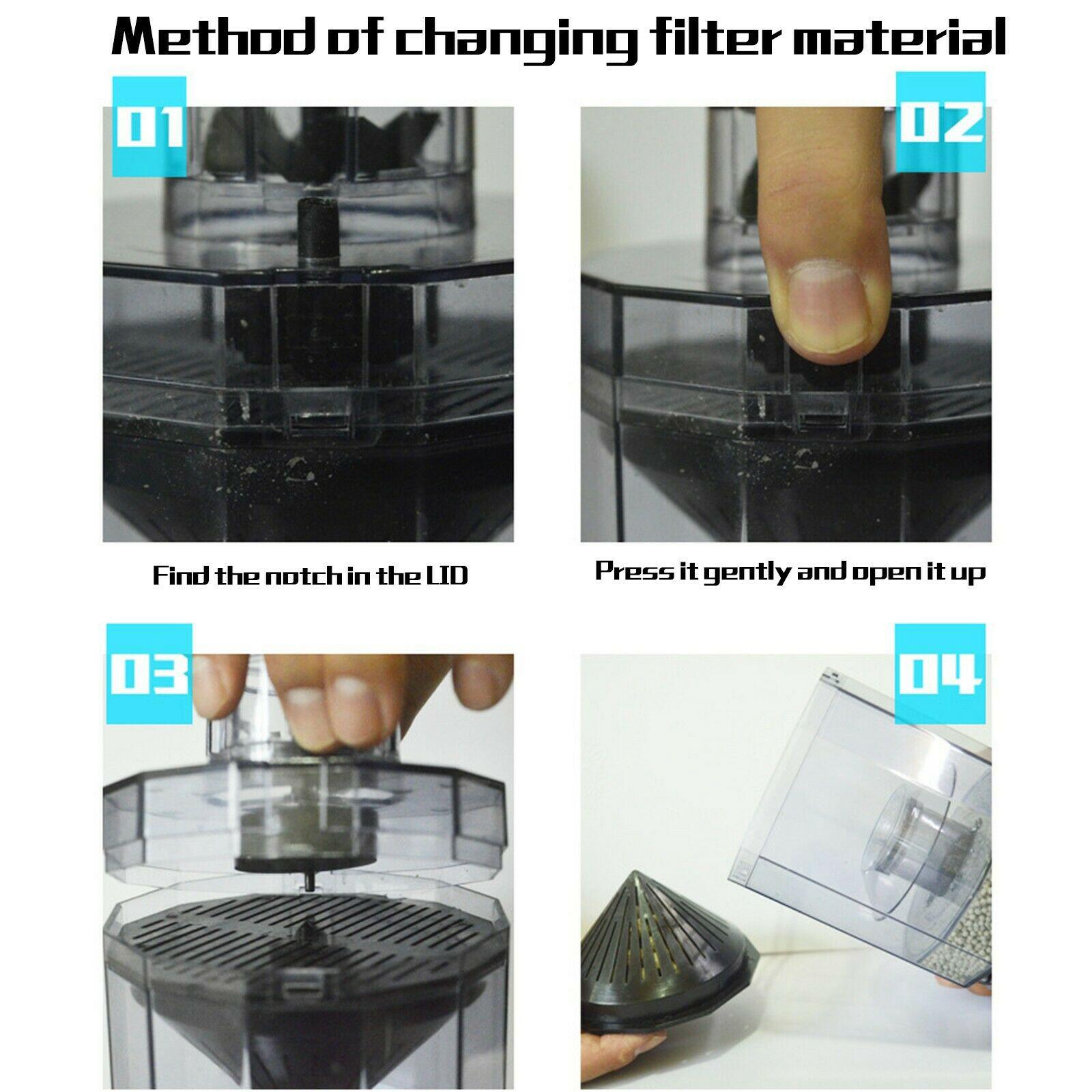 Fish Tank Filter, Fish Stool Suction Collector Fish Tank Automatic Fish Fecal Filter Increase Oxygen & Cleaning Aquarium