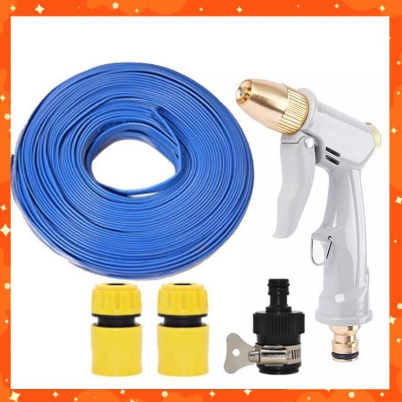 Bộ dây vòi xịt nước rửa xe,tưới cây tăng áp 3 lần, loại 15m  206846