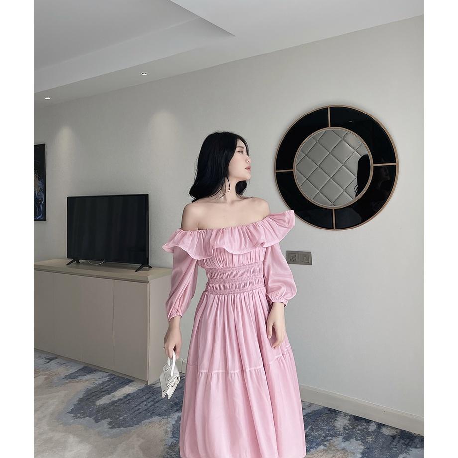BBSTORE'S Đầm Voan Trễ Vai Đi Tiệc Đi Biển Cực Xinh -D1097