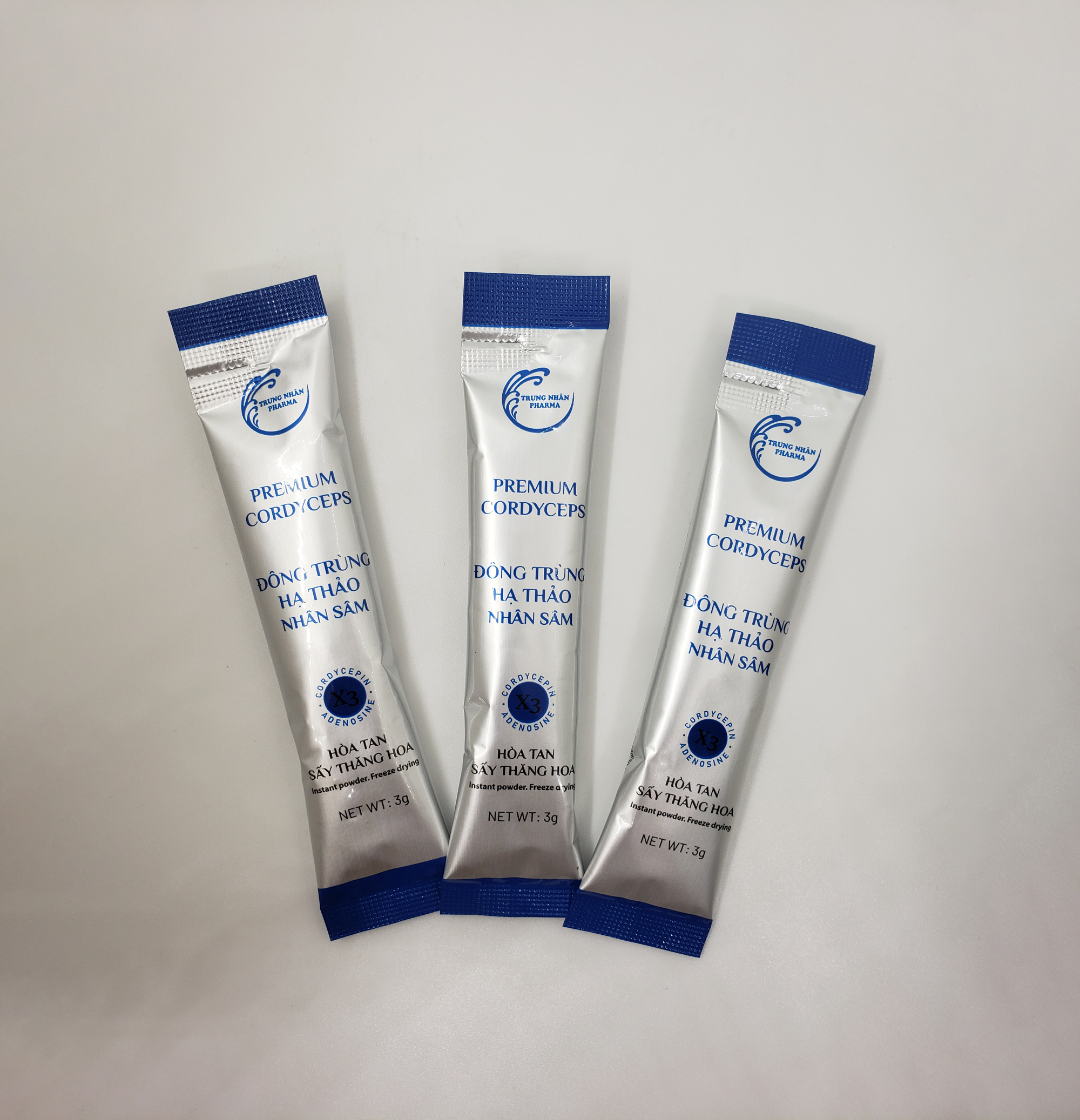 Đông Trùng Hạ Thảo Nhân Sâm - Hòa Tan Sấy Thăng Hoa 60g (20gói x 3g)
