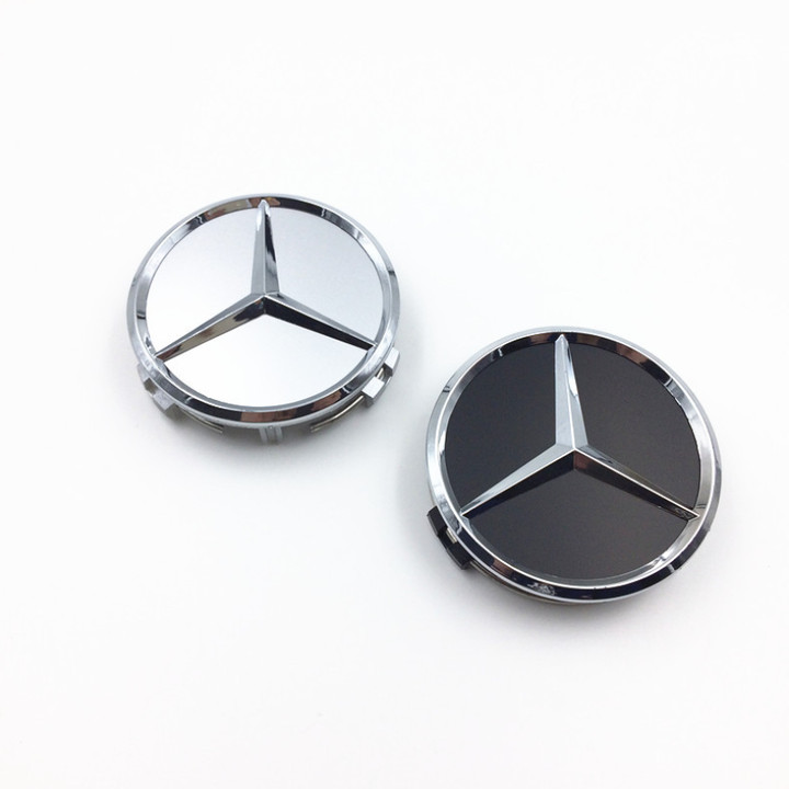 Logo chụp mâm, ốp lazang đẳng cấp bánh xe ô tô Mercedes Benz BENZ75