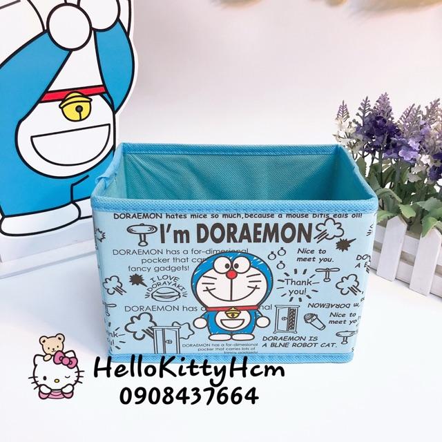 Thùng da đựng vật dụng Doremon - Mon