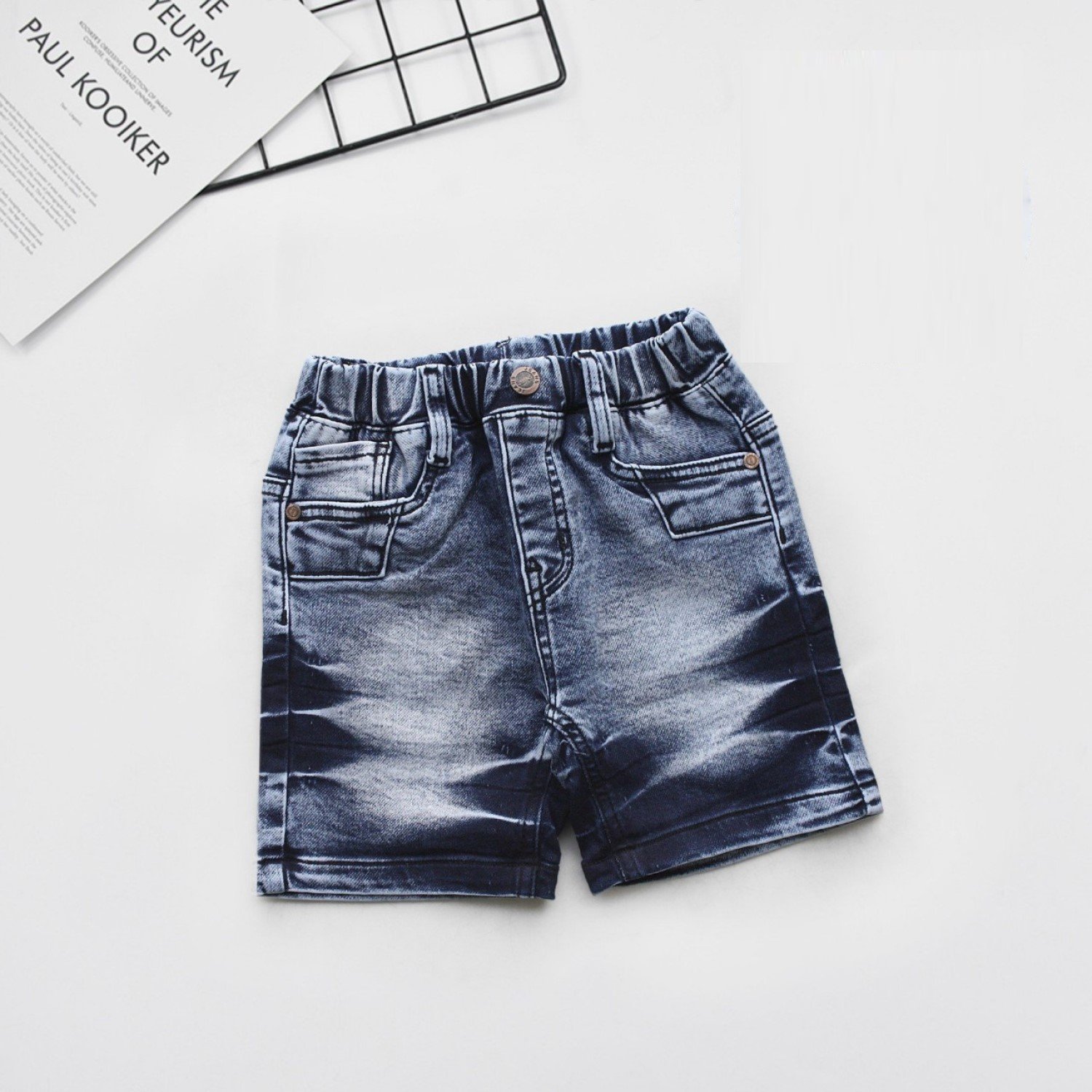 Q0003216 Quần jean xanh wax cao cấp, chất jean 2 da nhập co giãn mạnh bé trai từ 6-12 tuổi