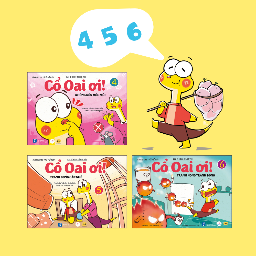 Combo 6 bộ truyện Cổ Oai ơi! + Workbook Cổ Oai ơi! Cùng Sáng Tạo nhé (Tặng Sticker Cổ Oai)