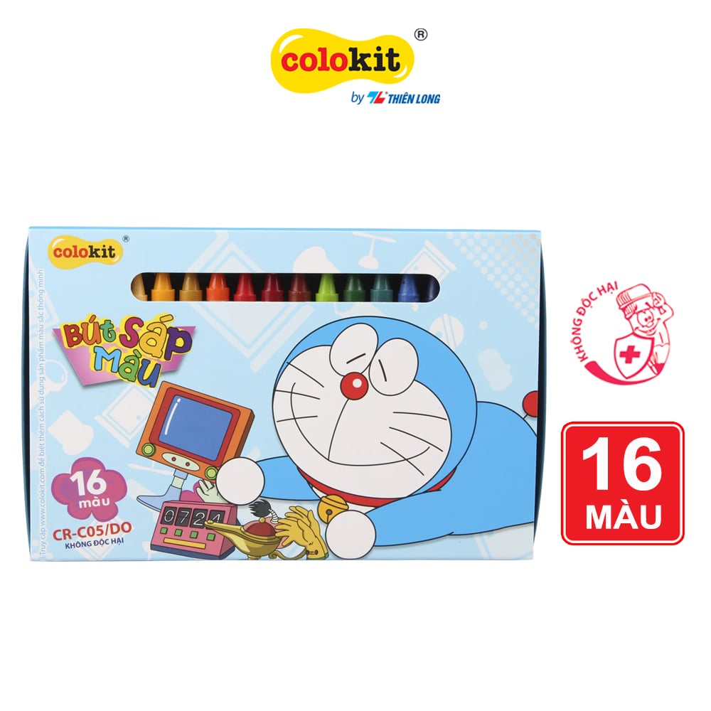 Bút Sáp màu Thiên Long Doraemon CR-C05/DO - 16 màu