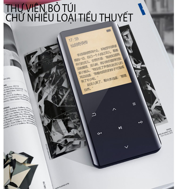 Máy Nghe Nhạc MP3 Màn Hình Cảm Ứng Bluetooth Ruizu D18 Bộ Nhớ Trong 32GB - Hàng Chính Hãng