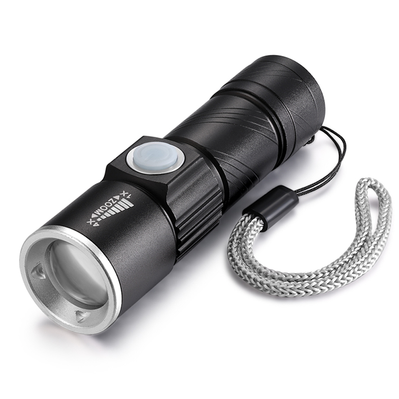 Đèn pin mini cầm tay siêu sáng, cổng sạc USB tiện dụng M5