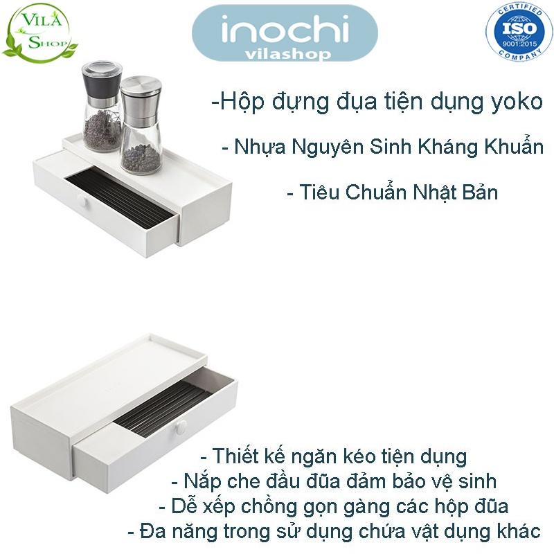 Hộp Đũa, Hộp Đựng Đũa Yoko Inochi Loại Lằm, Nhựa Cao Cấp Đạt Tiêu Chuẩn Xuất Khẩu Thị Trường Nhật Châu Âu EU