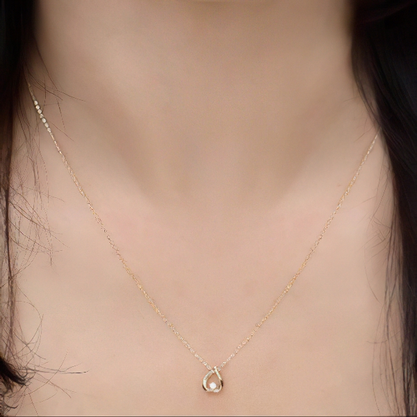 Set Dây Chuyền Vàng 14K Mặt Trái Tim - MOON Jewelry