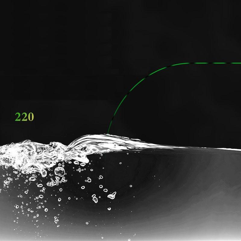 Cước câu cá 3D tàng hình 220m 3D dây câu cá 100% Nylon Super power