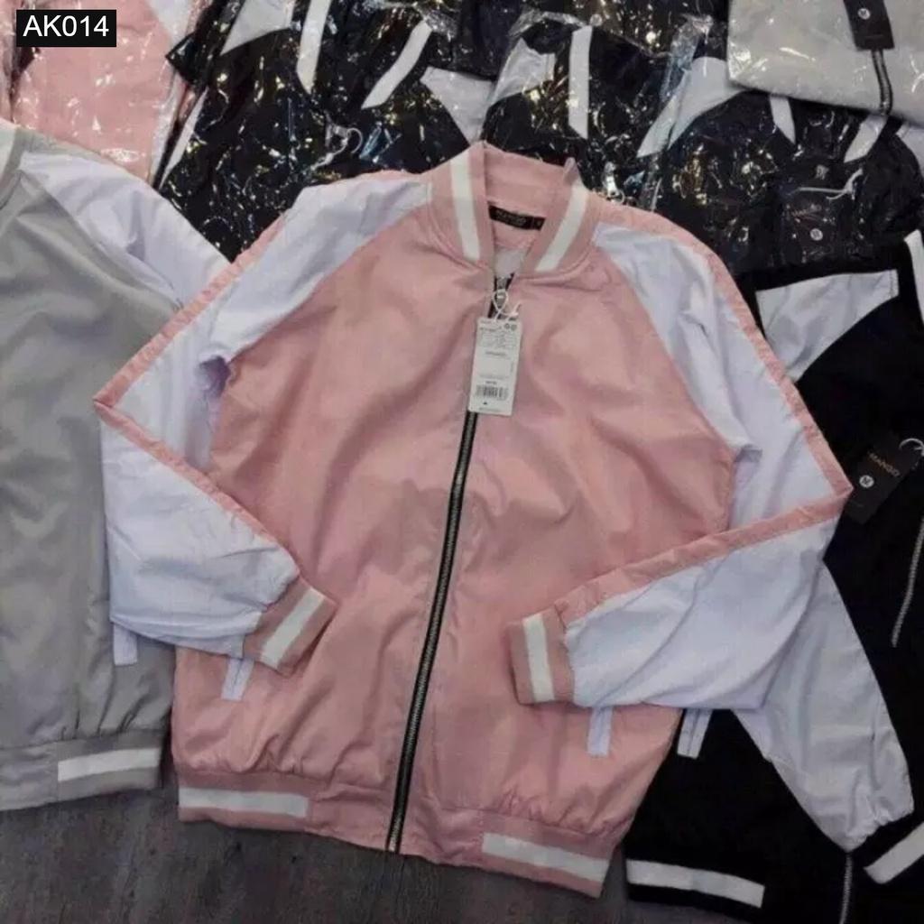 Áo Khoác Dù Nam Nữ Kiểu Dáng BomBer, Chất Dù 2 Lớp , Phong Cách Cá Tính Năng Động Mẫu Cực Hot AK014