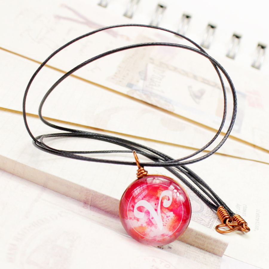 Dây chuyền 12 cung hoàng đạo Zodiac màu sắc tươi sáng siêu đẹp cho nữ 06647-DC0014