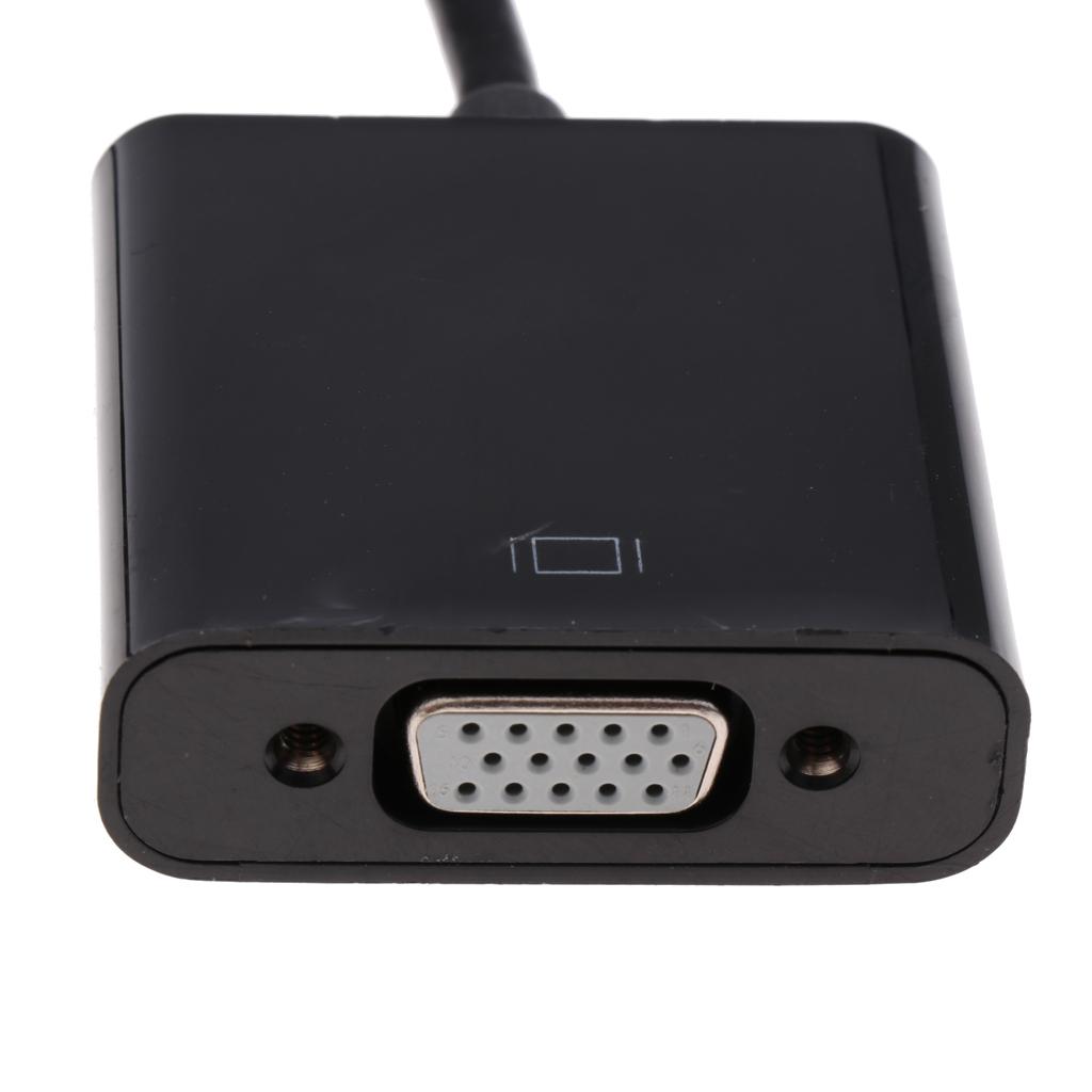 USB 3.1Type C to VGA Adapter Converter Notebook Laptop For Macbook 12'' Galaxy S8