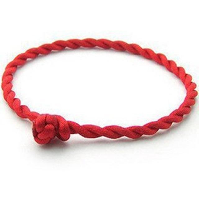 Combo 4 vòng đeo tay chân chỉ đỏ phong cách trẻ trung, cá tính cho nam nữ (free size)