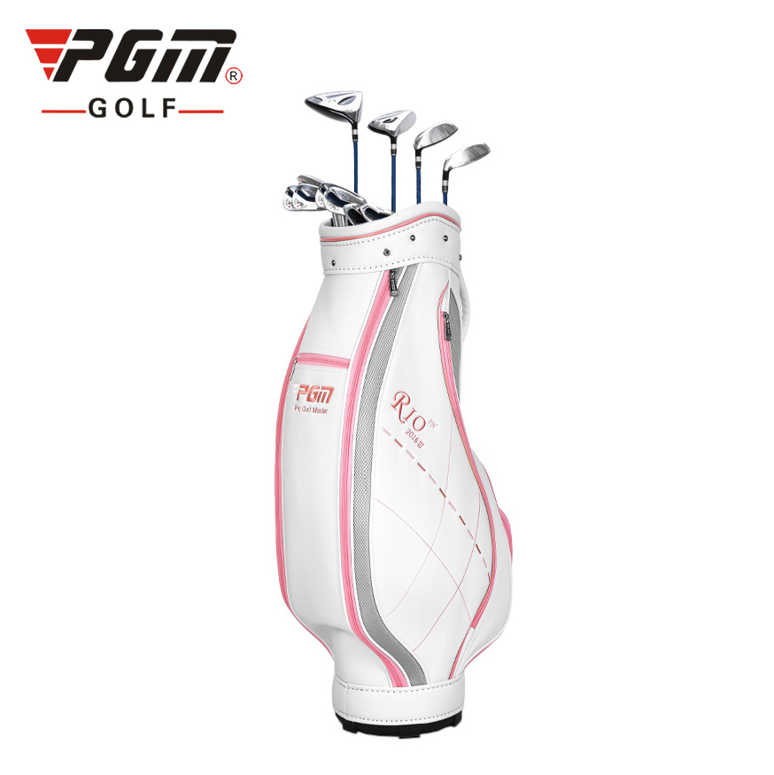 Túi Gậy Golf Fullset - PGM Olympic Rio Golf Bag - QB042 - Màu trắng