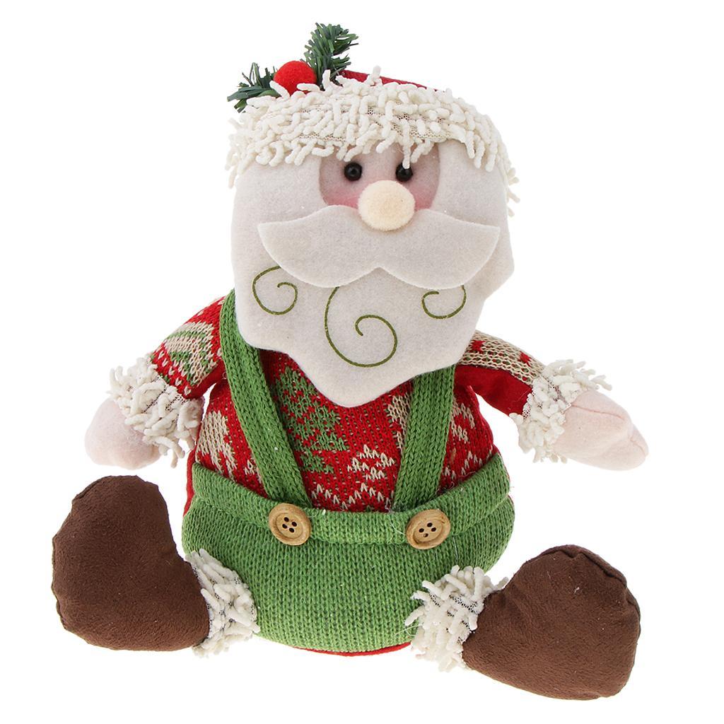 Christmas Sitting Plush Doll Gift Toy Christmas Ornament Home Decor