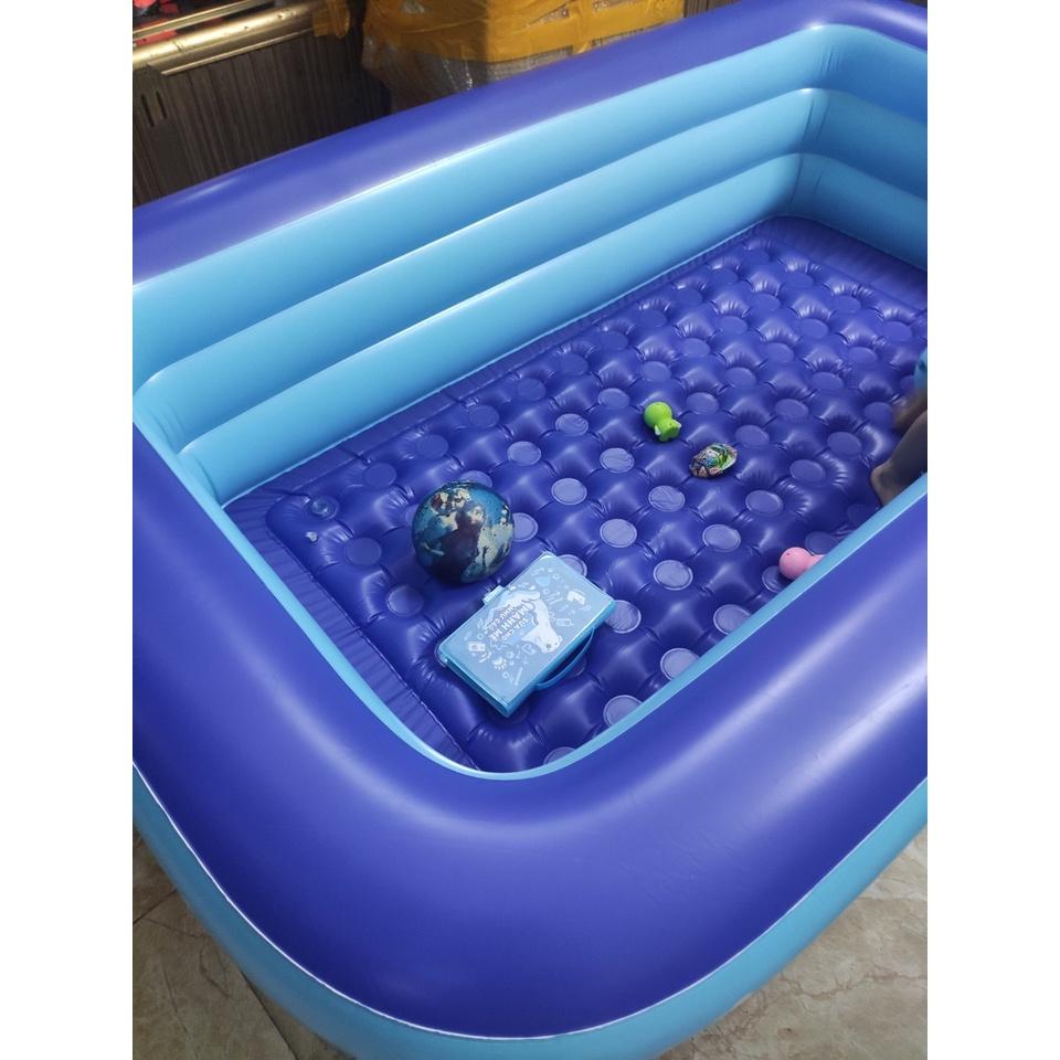 Bể bơi thành cao 3 tầng đủ size 1m3/1m5/1m8/2m1/2m6 có kèm bơm điện