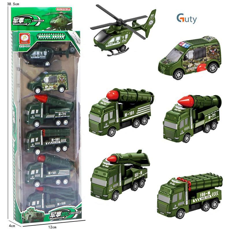 Set 6 ô tô mô hình công trình xây dựng cho bé, đồ chơi cho bé thoả sức sáng tạo