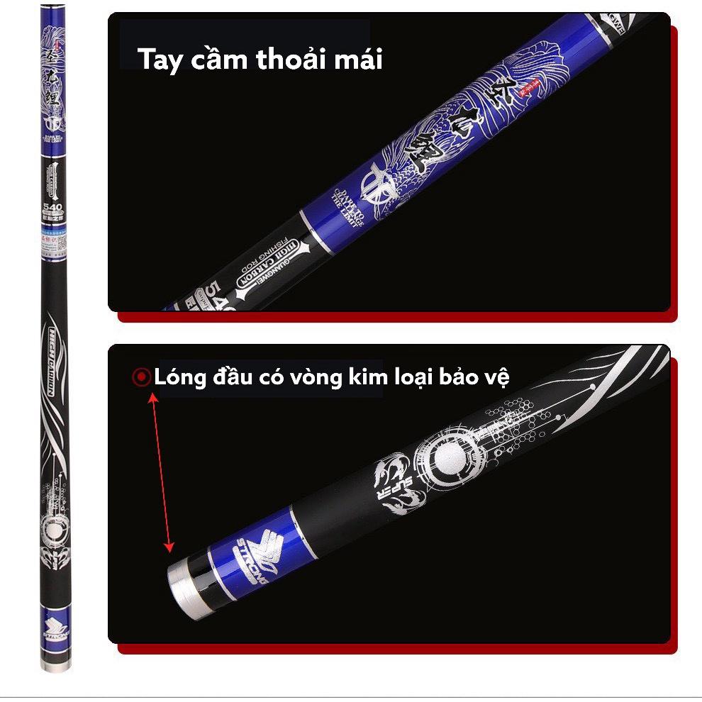 Cần Câu Tay_Cần Câu Đơn 5H GW Cá Chép Hóa Rồng Đủ Size 3m6-4m5-5m4-6m3 Giá Hợp Lý